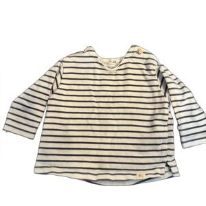 Zara Striped Navy and White baby Shirt